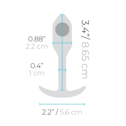b-vibe Snug Plug 1 - Анальная пробка для ношения