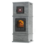 Печь-камин с духовкой EVEREST «KORELA» Талькохлорит