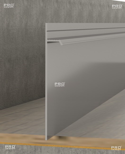 Скрытый плинтус Pro Design 323 не анодированный 2700мм