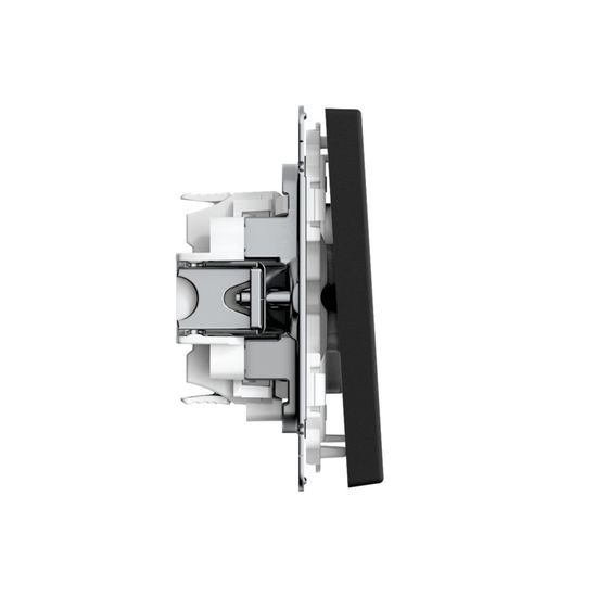 Переключатель 1-кл. ArtGallery IP44 10AX быстрозажим. клем. механизм карбон SE GAL441061S