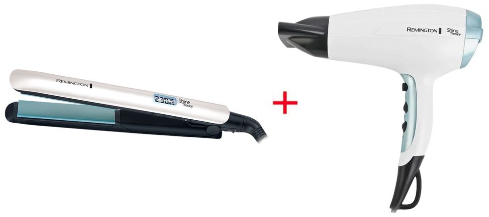 Выпрямитель Remington S8500 белый + Фен D5216 белый