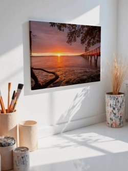 Картина на стену 40 X 50 Мост на закате