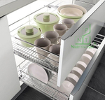 Четырехсторонняя выдвижная корзина - FASHION STYLE, 630x465x133 мм