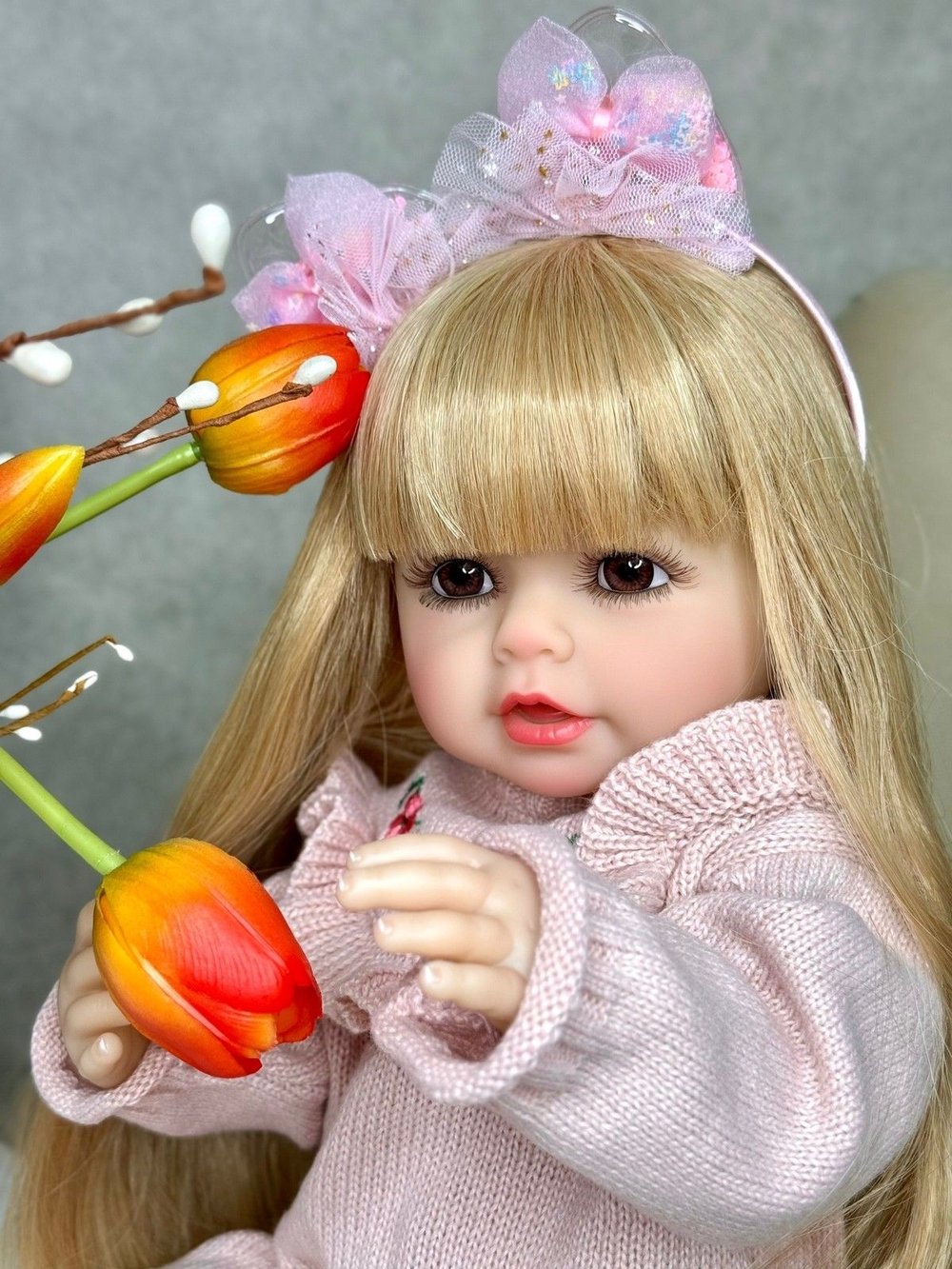 Кукла Реборн виниловая 55см (FA-309A1)