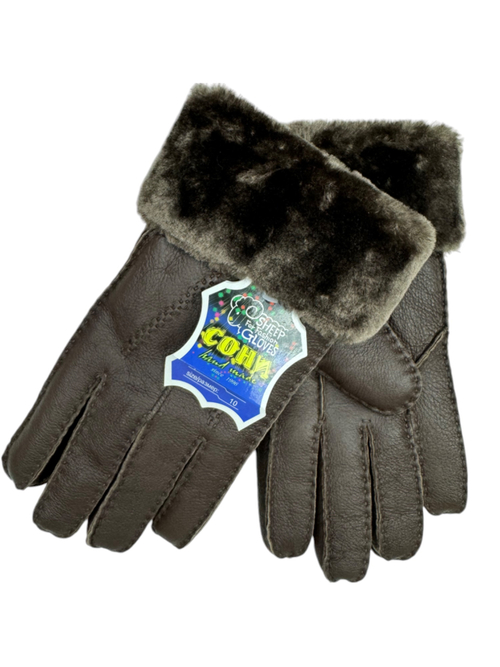 Перчатки. Мужские. Материал верха: Дубленка. Подклад: Дубленка. 10 шт в упаковке, разные цвета.