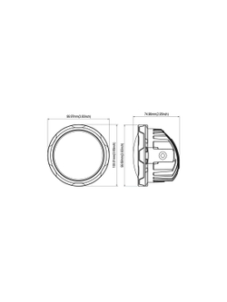Светодиодные фара рабочего света AURORA 102 мм 40W c RGB подсветкой (комплект 2 шт)