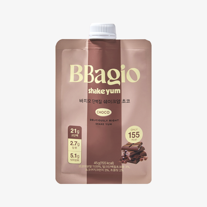 BBAGIO Протеиновый шейк со вкусом шоколада Choco Shake Yum (1 шт * 45 г)