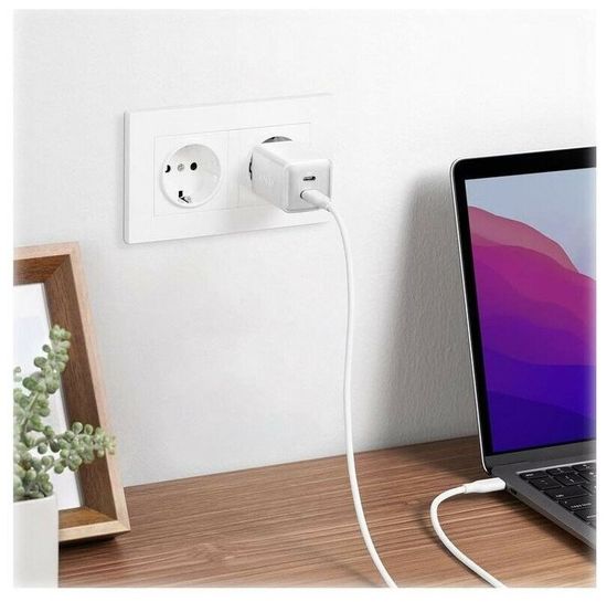 Сетевое зарядное устройство Anker PowerPort 521 Nano Pro 40 W 2xUSB-C (A2038G21), белый