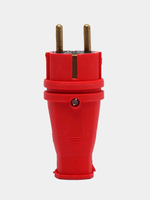 Вилка прямая с заземляющим контактом 250В, 16A RPG16-21-442 (в ассортименте)