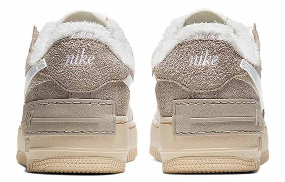 Кроссовки Nike Air Force 1 Low Fur-Lined Shadow (Женская размерная сетка)