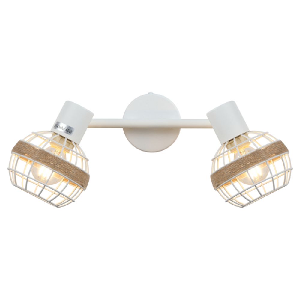 Светильник настенно-потолочный спот Rivoli Anselma 7034-702 2 x E14 40 Вт поворотный | Rivoli