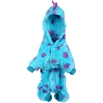 Комбинезон зимний для мелких и средних пород собак «DOG DINO», цвет голубой, размер L