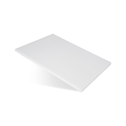 Доска разделочная 400х300х12 белая пластик мки1714