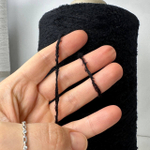 DAMASCO - Lineapiu; 85% вискоза, 15% п/а; велюр; 460м/100гр; col. 250 Nero, цвет: чёрный; S505