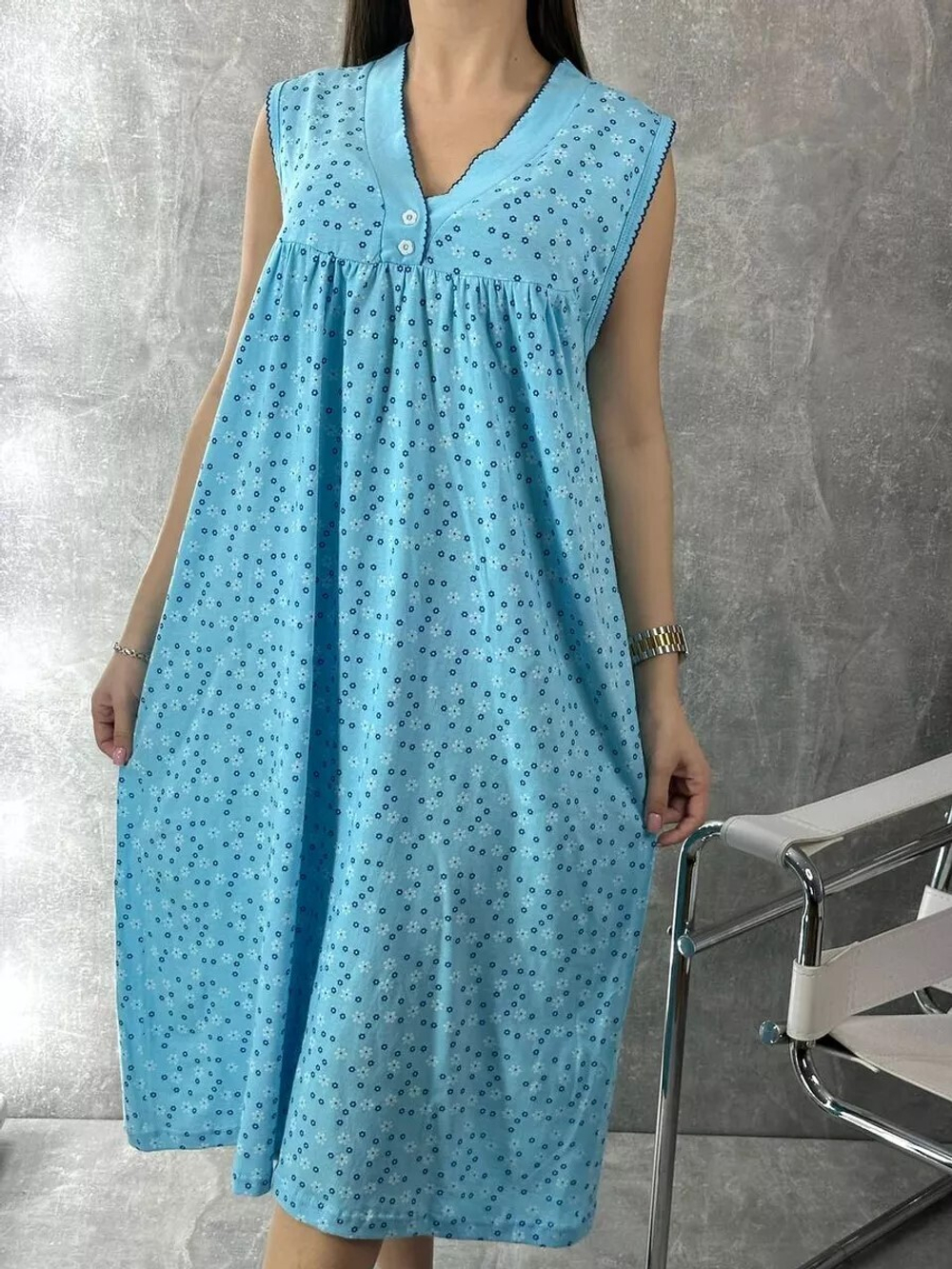 Сорочка х/б без рукава (норма) Н0001