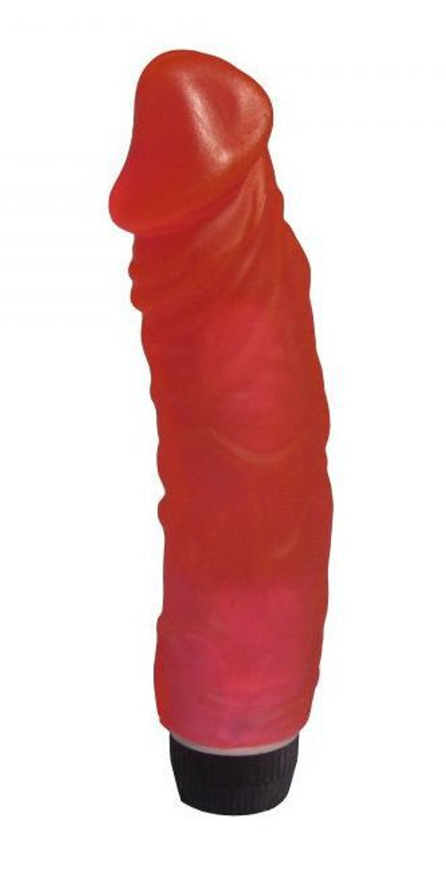 Вибратор-реалистик LOVETOY – рельефный, 19,5 см, розовый