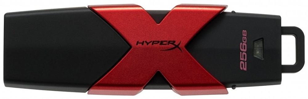 USB Flash карта Kingston HXS3 256GB черный-красный