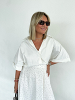 Рубашка с коротким рукавом белая