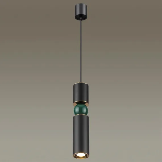 4075/5L L-VISION ODL19 475 черный/золото/зеленый Подвес GU10 1*5W SAKRA
