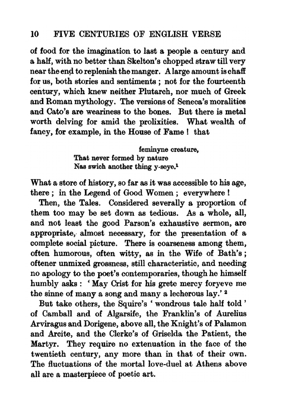 Five centuries of English verse. volume 1 | W.Stebbing