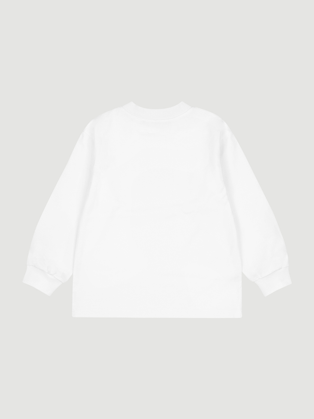 Лонгслив оверсайз Mjölk White, из плотного хлопка, уценка