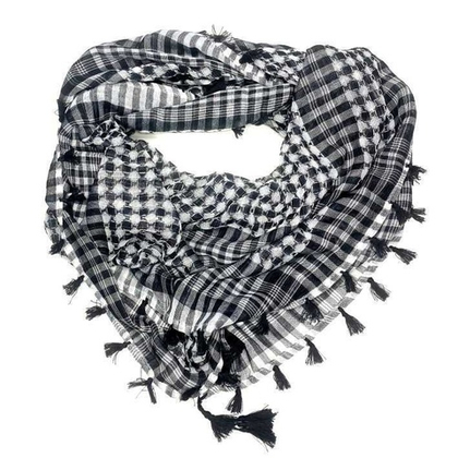 Арафатка-шемаг бело-черная
