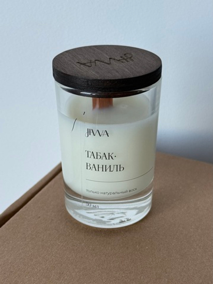 Свеча натуральная ароматическая JIWA 50 мл - Табак-ваниль