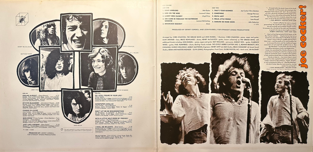 Joe Cocker - Joe Cocker / With A Little Help From My Friends 2LP (Германия 1972г.)