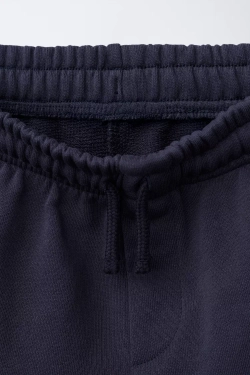 ZARA ШОРТЫ С НАДПИСЬЮ TEAM SIX SEVEN", МОРСКОЙ СИНИЙ