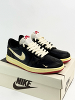 Кроссовки Nike Air Jordan 1 Low x Nigel Sylvester #B149 (черн.)