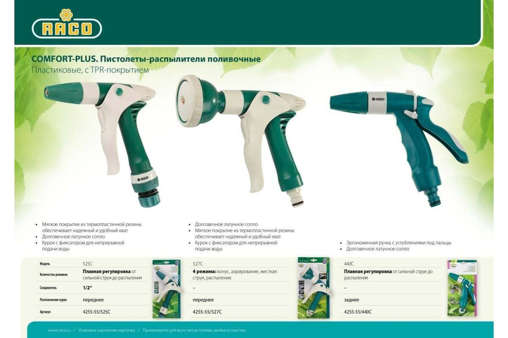 Пистолет-распылитель 4-позиционный RACO 4255-55/527C