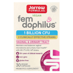 Jarrow Formulas, Vegan Fem Dophilus®, 1 млрд КОЕ, 30 растительных капсул