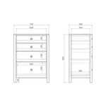 Высокий комод BERGEN BG080