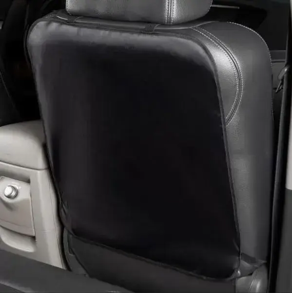 Защита спинки сиденья 57*50 см, пвх, цвет: чёрный