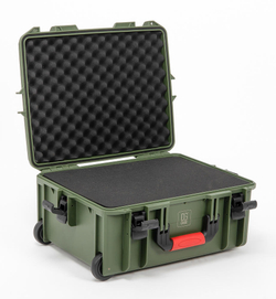 MEDIUM SIZE | Ударопрочный кейс с выдвижной ручкой и колесами DGCASE@60-02 ОЛИВКОВЫЙ | Внутр. размеры 490*360*205мм