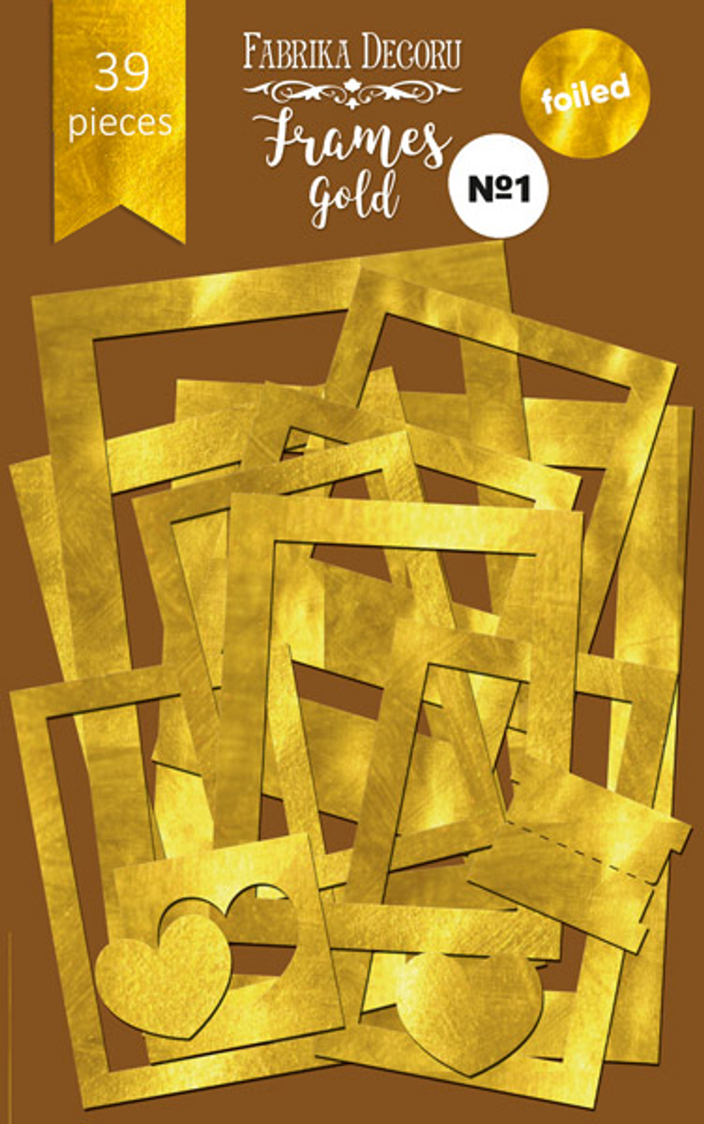 Набор рамок с фольгированием №1 "Gold" 39шт
