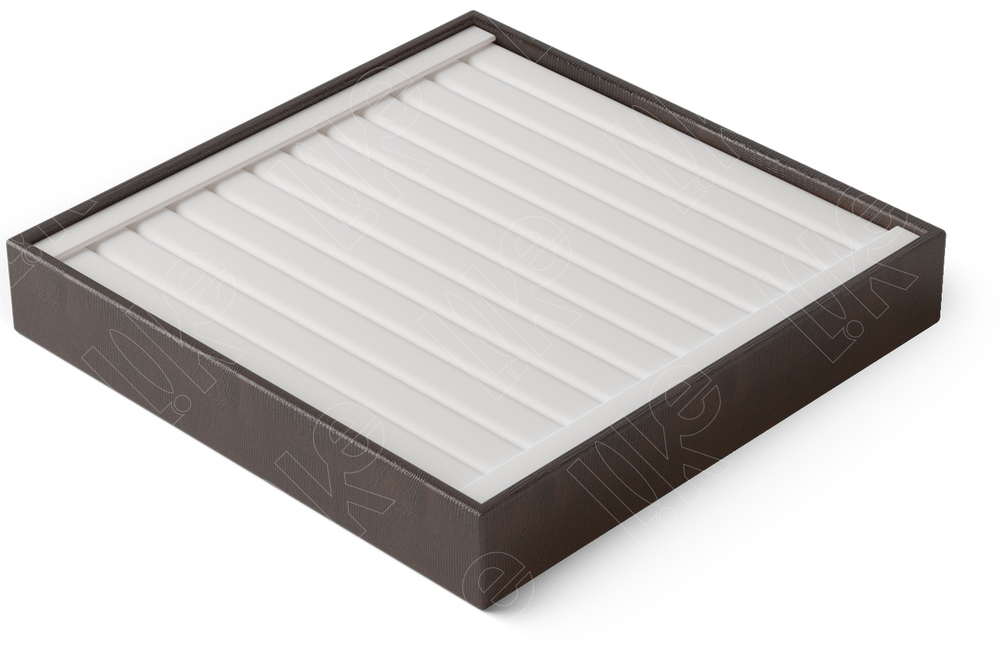 Дисплей 2 серии/приподнятое дно с прорезями для бирок/для колец/серег/валики