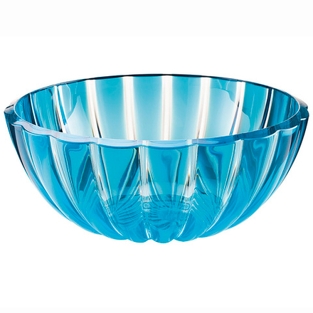 Пластиковый салатник 29690248, 3 л, 25 см, прозрачный/синий