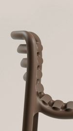 Стул пластиковый барный Nardi Doga Stool, табак