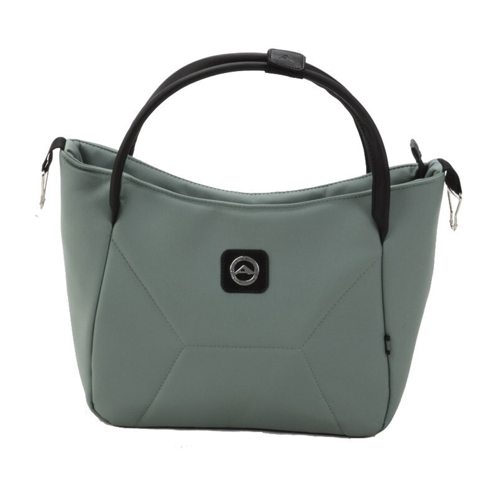 Детская коляска Adamex Mobi Deluxe 2 в 1 M-SA20 (СЕРО-ЗЕЛЕНАЯ КОЖА)