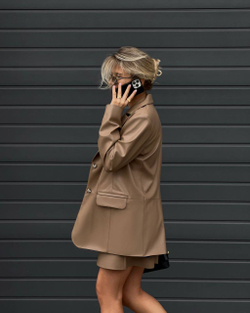 Юбка кожаная мини