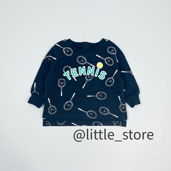 Свитшот "Теннис" из футера, Черный