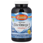 Carlson, Elite Omega-3 Gems, отборные омега-3 кислоты из норвежской рыбы дикого улова, натуральный лимонный вкус, 1600 мг, 180 капсул (800 мг в 1 капсуле)