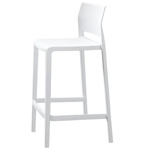 Полубарный стул Bakhita 66 см, белый