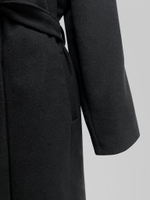 Пальто Erada USM 79 прямое двубортное с вертикальными прорезными карманами и поясом