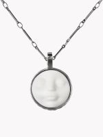 Подвеска Лица, белый фарфор