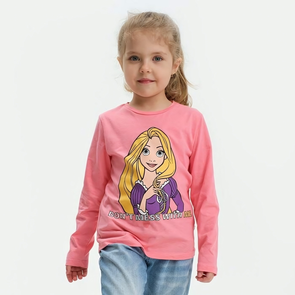 Лонгслив для девочек "Рапунцель" Disney р.110-116, розовый 7354373 (KAFTAN)