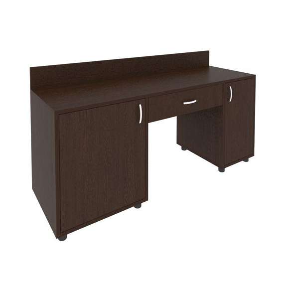 Light Стол с 2-мя тумбами и бортиком С-СТ-170 (L) Венге Цаво 1700*550*750