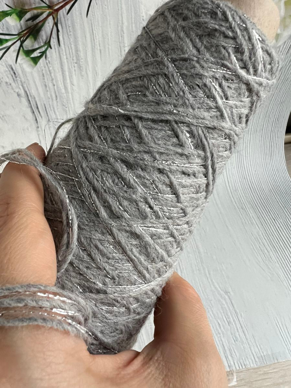 Пряжа с люрексом для вязания