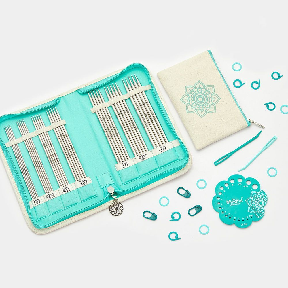 Набор круговых металлических спиц Mindful 25 см KnitPro арт.36320